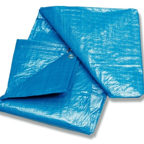 Telone Pvc Standard con Occhioli Blu varie misure