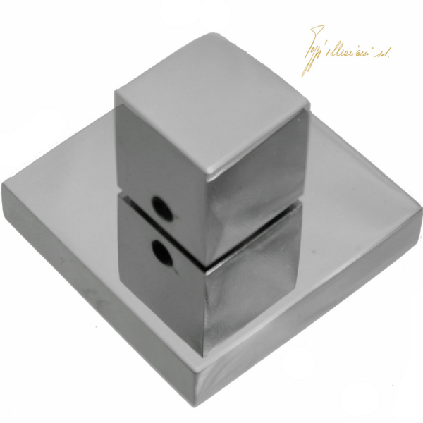 MEZZO NOTTOLINO WC Q6 ROSETTA QUADRA  DA 45x45x10 mm. prodotto da  POGGI & MARIANI