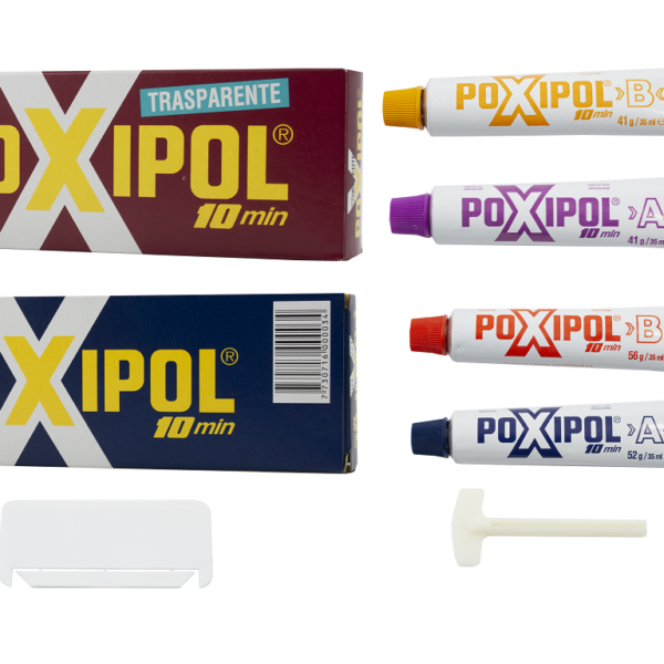 POXIPOL ADESIVO SALDATORE BICOMPONENTE 82gr / ml.70 GRIGIO/TRASPARENTE