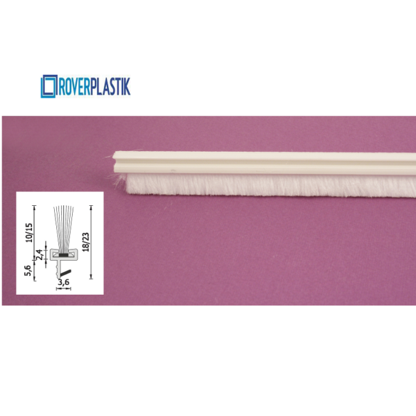 SPAZZOLINO PER PORTE INTERNE LEGNO DA 2150X10 mm. prodotto da ROVERPLASTIK