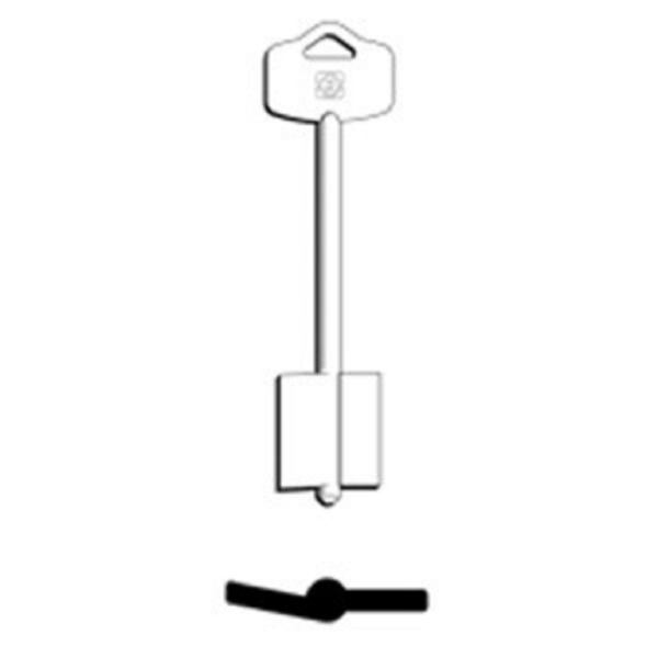 Chiave Grezza Doppia Mappa Lunga Esety 5ey24 | Silca