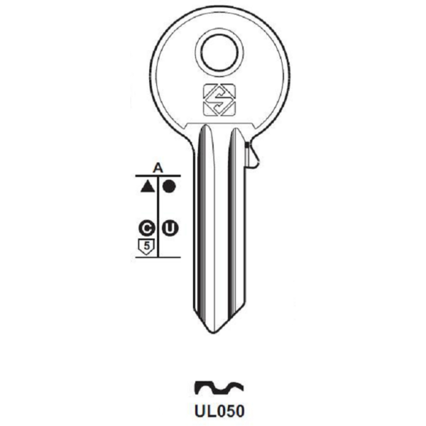 Chiave Grezza Serrature-Cilindro Universale Ul050  | Silca