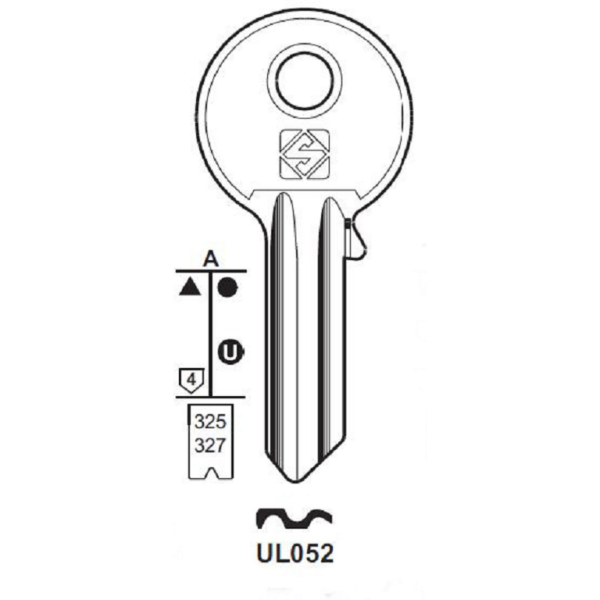 Chiave Grezza Serrature-Cilindro Universale Ul052 | Silca