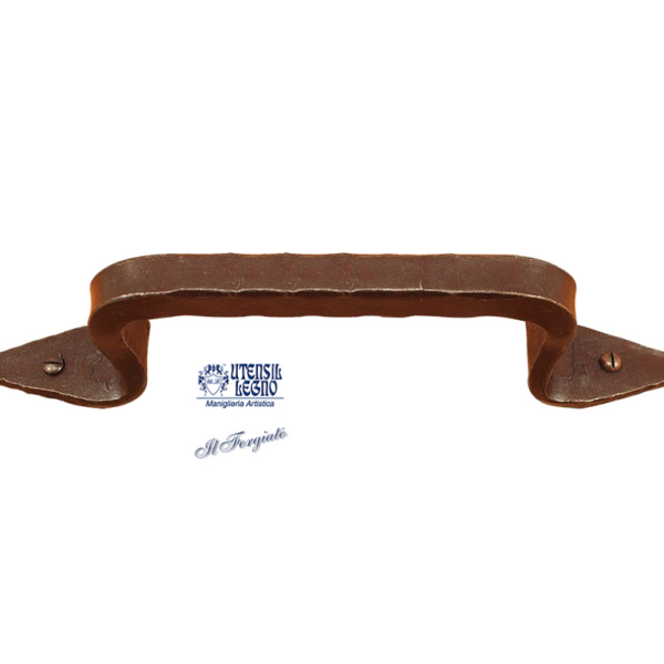 Maniglione 781 Quadro mm.16x250 Forgiato Ruggine | Utensil Legno