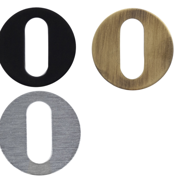 Bocchetta Foro Chiave Slim Tonda Collezione Nuda pz.2 mm.30x1h varie finiture | Verum Italy