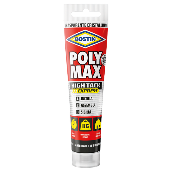 Polymax Sigillante e Incollante Polimerico a Presa Rapida 115 gr. Cristal | Bostik